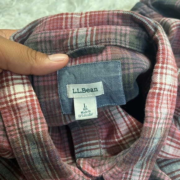 L.L. Bean Chamois Plaid Shirt - Picture 6 of 9